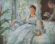Edouard Manet Beim Lesen oil painting reproduction